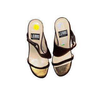 Lerre Leather Copper Sandals Size 7